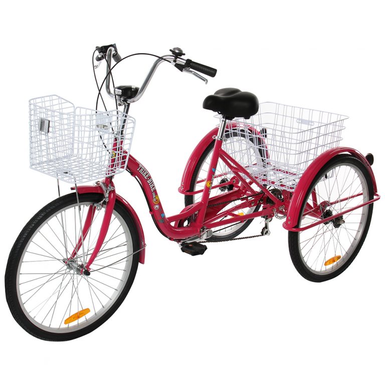 24″ Aluminium Trike Bike Red 768x768