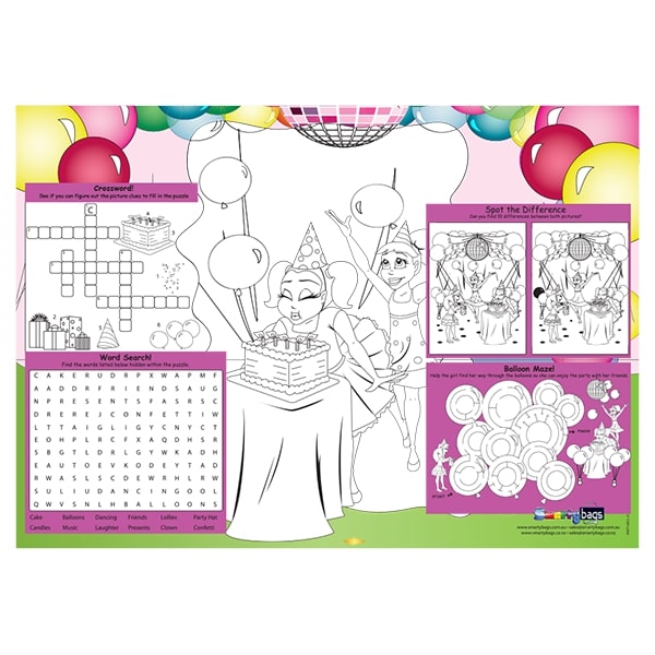 Girls Party Placemat