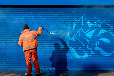 Graffiti cleaning