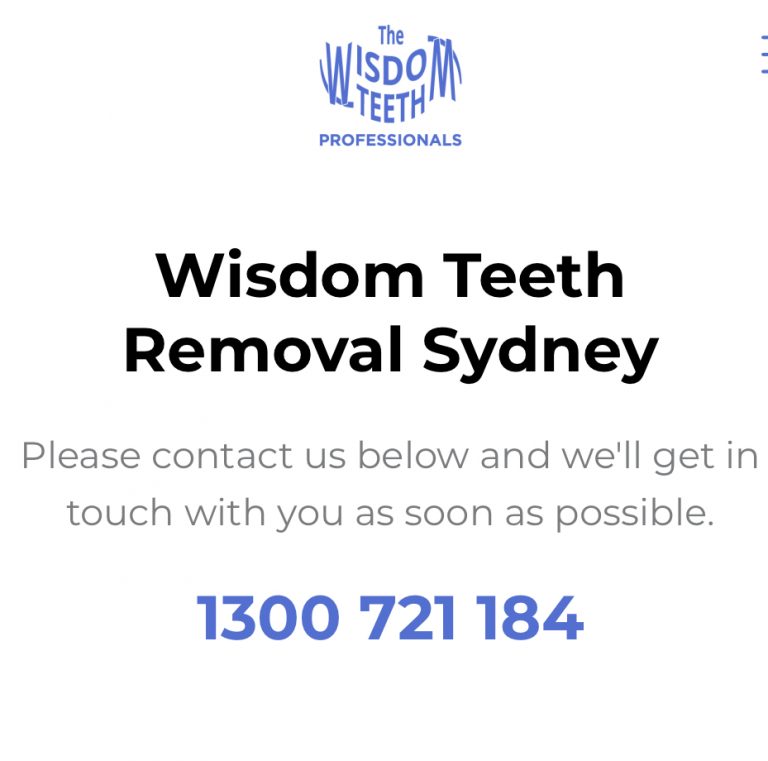 Cheap Wisdom Teeth Removal Sydney Wisdom Teeth Professionals 3 768x761