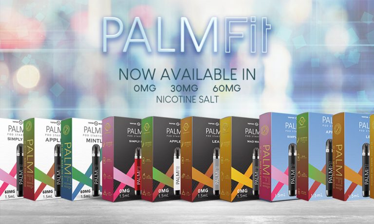 Palm Fit Pod Kit nicotine strength banner 768x461