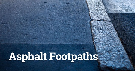 asphalt footpaths