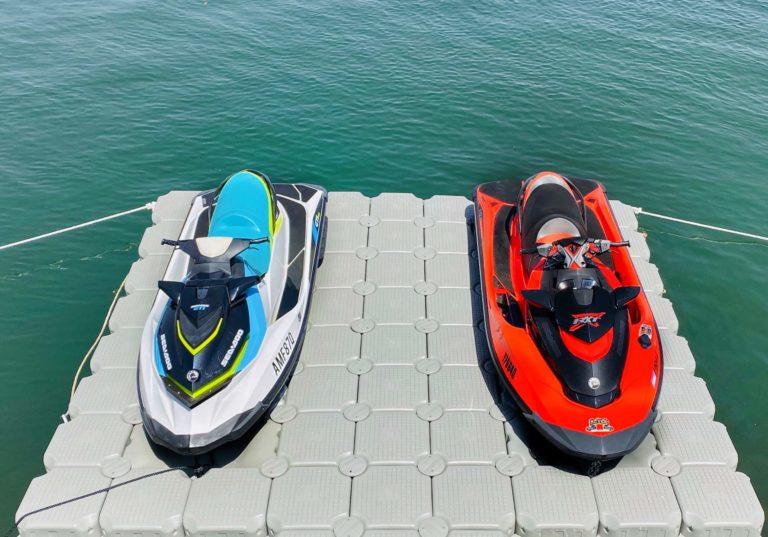 float cubes jetski boat tinny dry dock 768x537