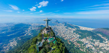 custom brazil rio de janeiro christ the redeemer with the view of the city sml3