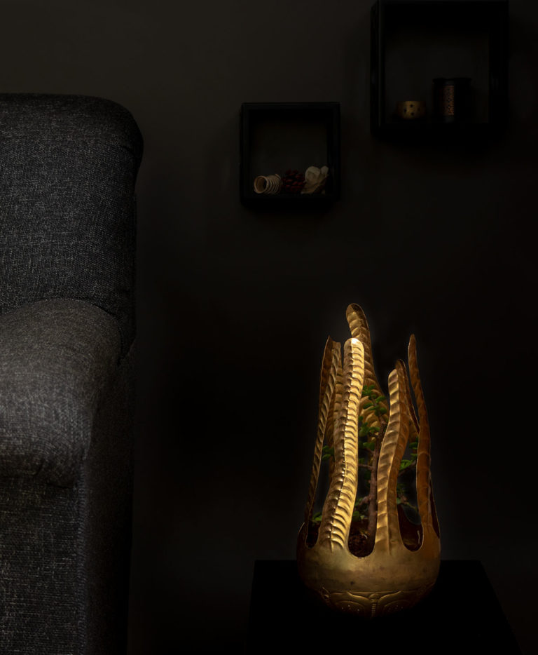 Brass embossed Indoor Planter 768x934