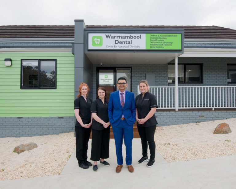 Warrnambool Dental   dentist Warrnambool   Dr Nishant and staff 768x614