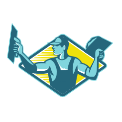 Plasterer Central Coast Logo Fondo Blanco