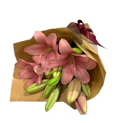 flowers vogue in a vase Tiger Lilies Pink 400x400 1