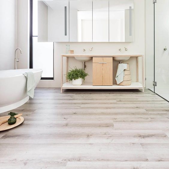 Hybrid Flooring Sydney Bathroom light brown