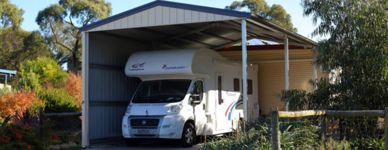 ALine Building Systems Carport 768x298