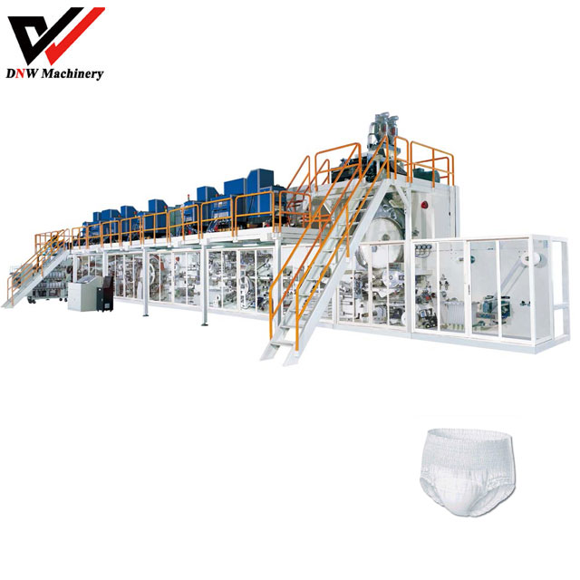 semi servo pull up adult diaper making machine
