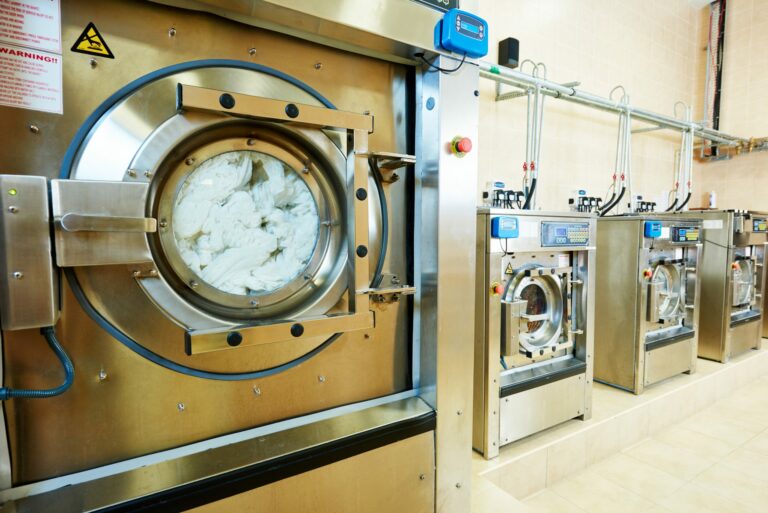 Industrial laundry services more efficient with tunnel washer technology 768x513