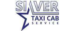 silver taxi cab service logo