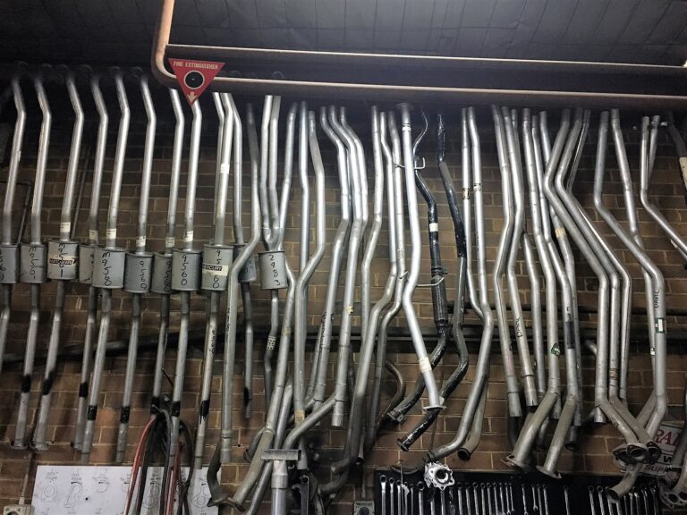 Exhausts in the workshop 768x576