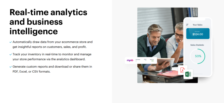 Real time analytics and business intelligence 768x356