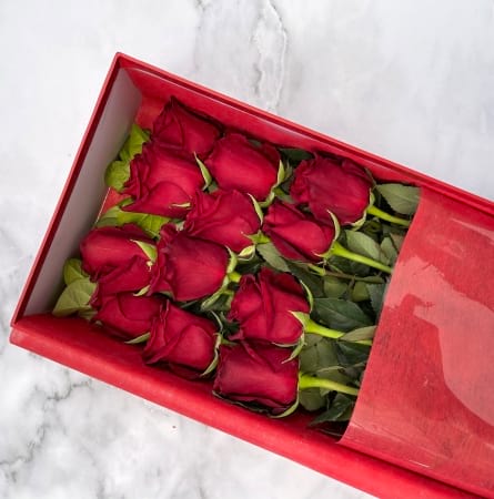Long Stemmed Rose Gift Box