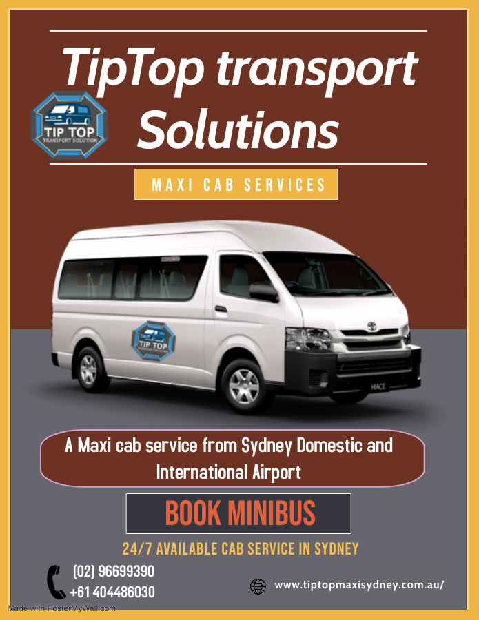 Maxi cab Sydney domestic and international airport