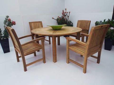 teak dining setting