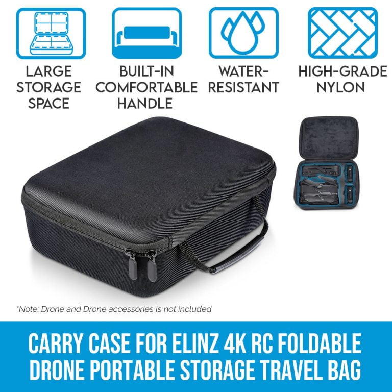 Carry Case for Elinz 4K RC Foldable Drone Quadcopter Portable Storage Travel Bag
