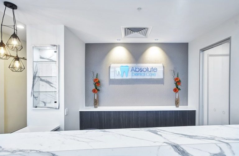 Reception Absolute Dental Care 768x503