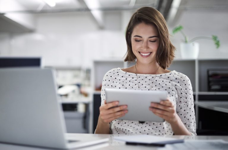 Technology woman computer1265x832 768x505