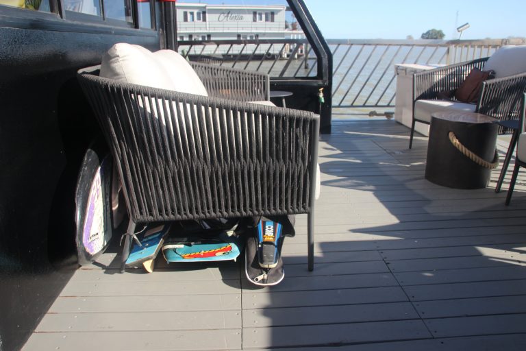Couch with ski gear underneath 768x512