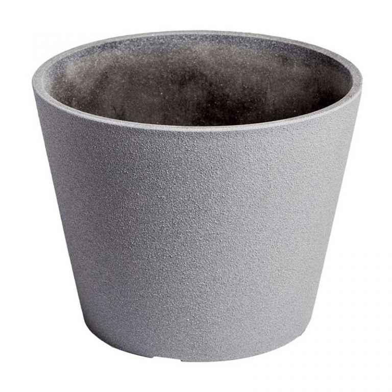 Rendered Grey Planter Pot 25cm 768x768