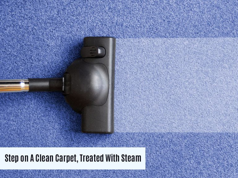 Step on A Clean Carpet Treated With Steam 768x576