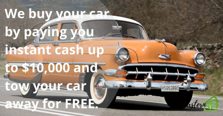 We buy your car by paying you instant cash up to 10000 and tow your car away for FREE 768x402