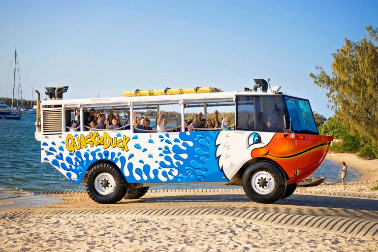 duck bus tour exiting water 768x512