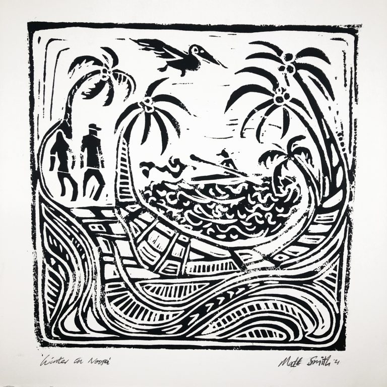 Linocut art prints 768x768