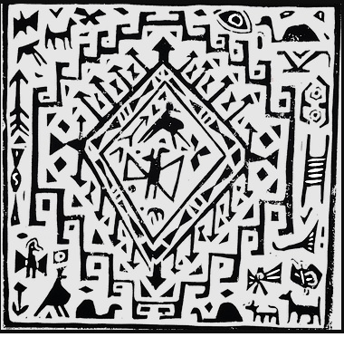 Linocut art