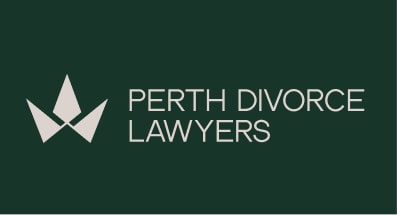 Perth Divorce Layers Secondary Logo Reversed min