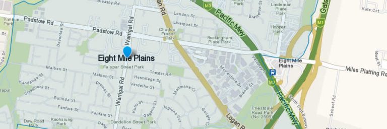 eight mile plains pest control map 768x256