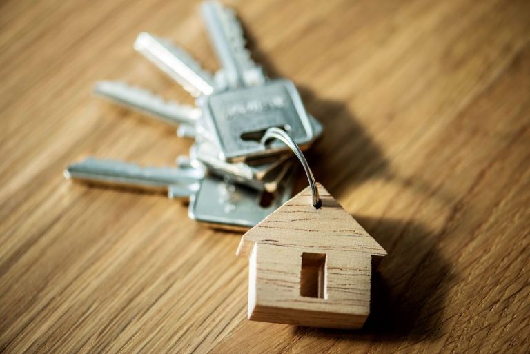 flat lay of real estate concept P36VBQU 768x513