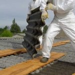removing asbestos sheeting