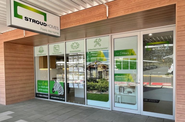 Stroud Homes Hunter Valley Display Centre shopfront 768x508