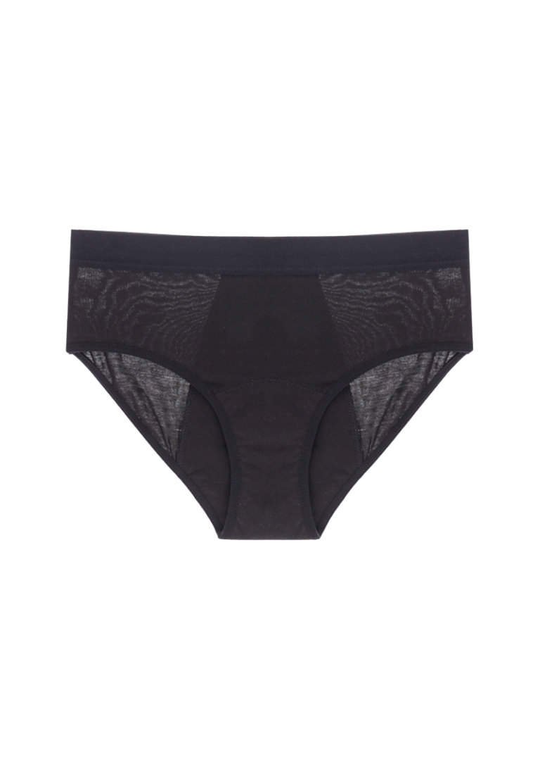 kids period underwear organic black front 768x1075