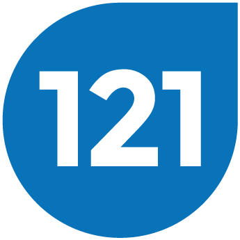 121 logo