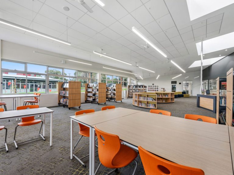 Raeco library furniture arrangement Australia 768x576