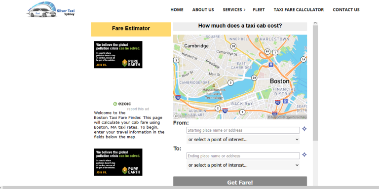 Taxi Fare calculator 768x383