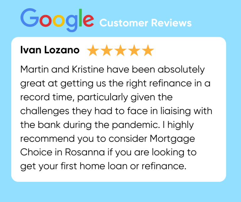 Customer review Mortgage Choice Rosanna Ivan 768x644