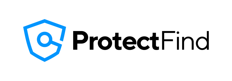 ProtectFind Logo White BG 768x269