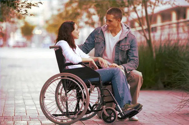 wheelchair couple