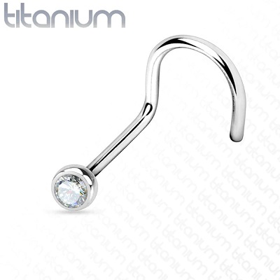18G Titanium Clear Nose Screw