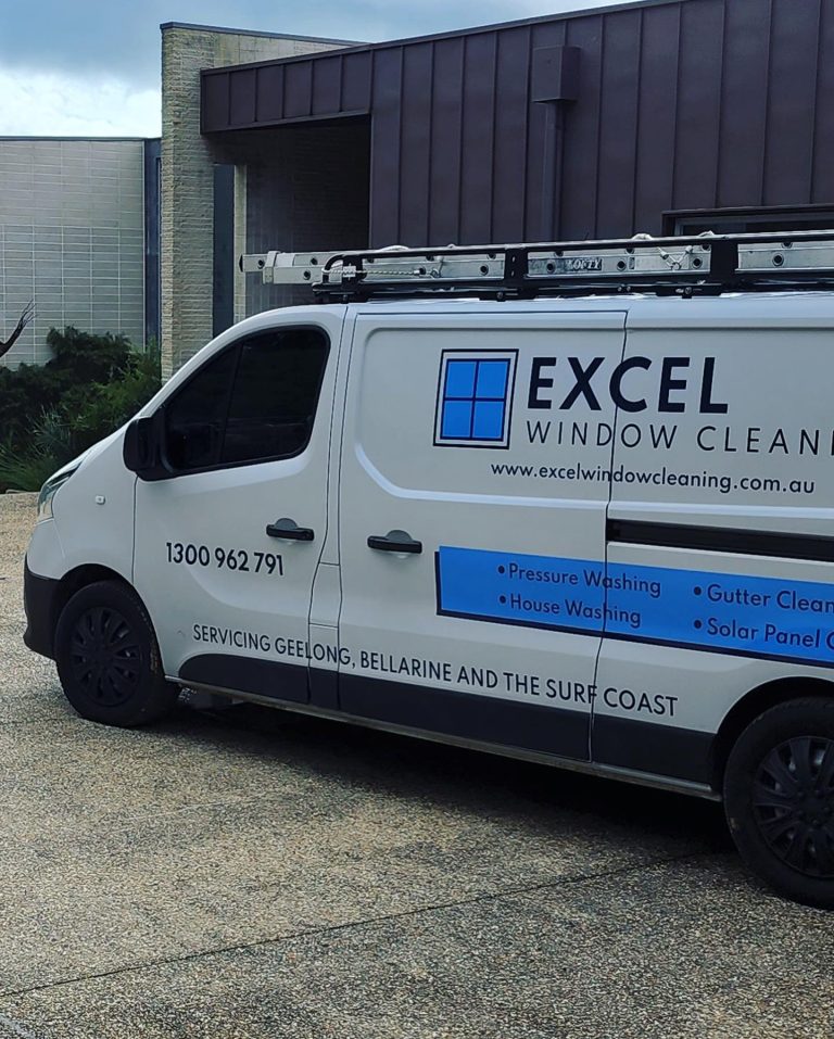 van with window cleaning signage 768x957