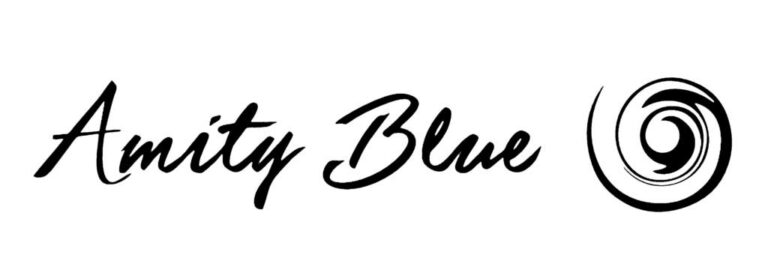 Amity Blue Logo and name white 1024x360 1 768x270