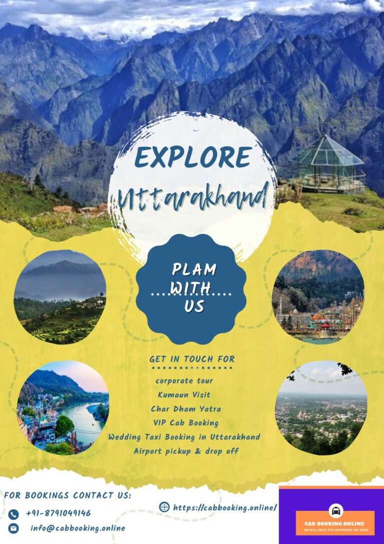 Cab Booking for Uttarakhand tour 768x1086