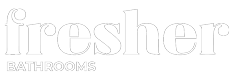 fresher logo white side