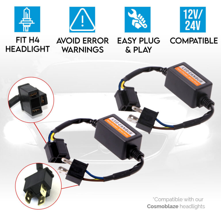 Canbus Decoder Canceller for Car LED Headlight H4 Plug 1pair